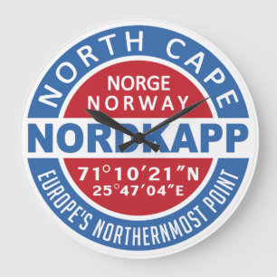 Relógio de parede NORDKAPP da Noruega