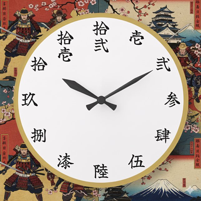 Relógio de Parede Numeral Anime Kanji em Estilo Sl (Criador carregado)