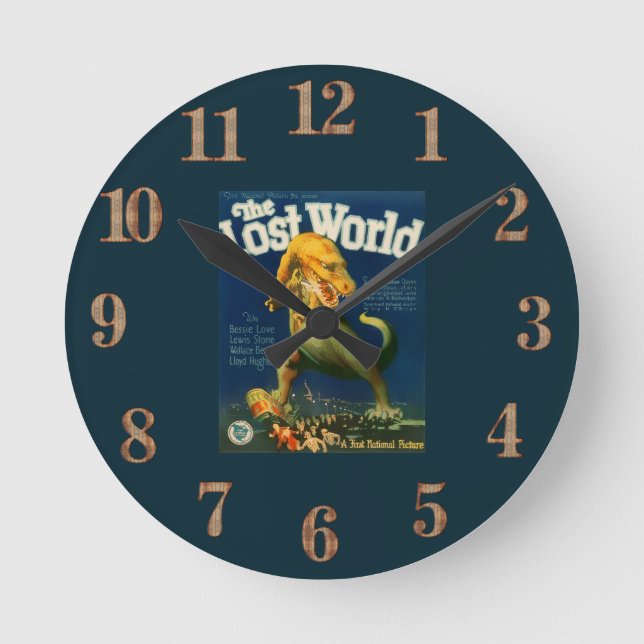 Relógio de Parede O Mundo Perdido (Frente)