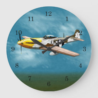 Relógio de Parede P51D Mustang