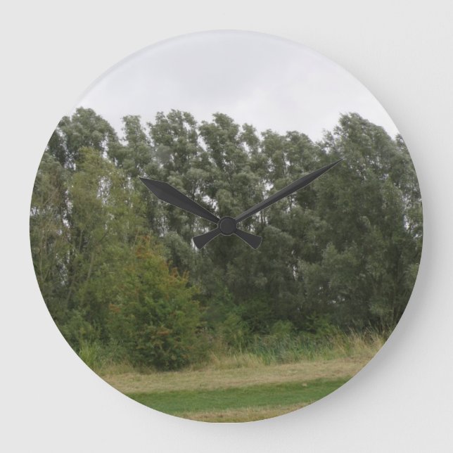 Relógio de Parede Paisagem de Linha de Árvores Inc (Frente)