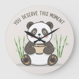 Relógio de Parede Panda Fofo | Panda Fofo Motivaci