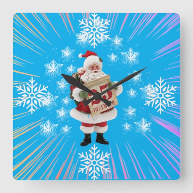 Relógio de Parede Papai Noel (Frente)