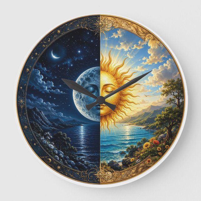 Relógio de Parede Persa Noite & Dia Yalda – Sol, L (Frente)