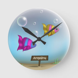 Relógio de Parede Personalizada de Tigre de Aquá