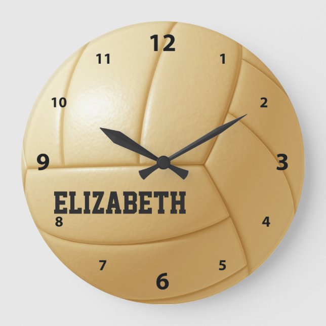 Relógio de Parede Personalizada de Voleibol (Frente)