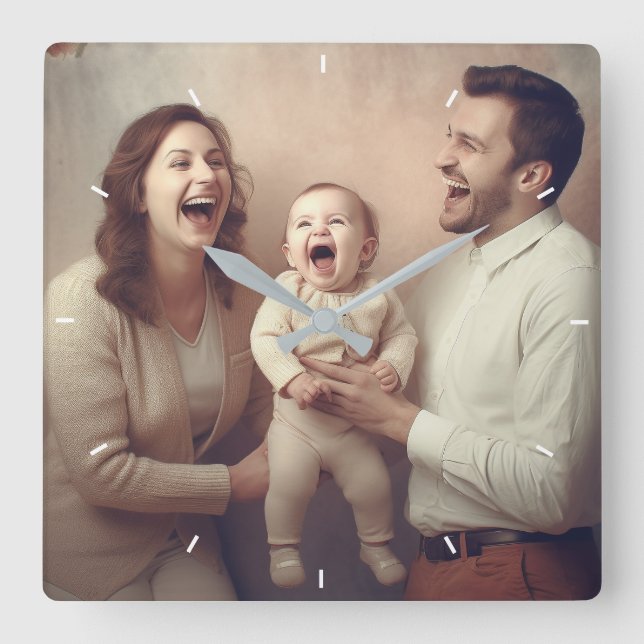 Relógio de Parede Personalizado (Adicione sua próp (Frente)