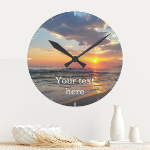 Relógio de Parede Personalizado com Foto e Texto