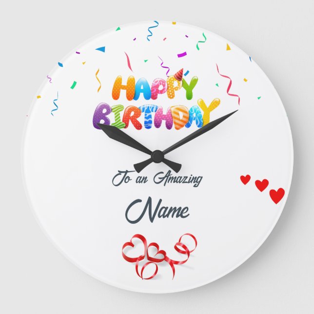 Relógio de Parede Personalizado - Presente Único d (Frente)