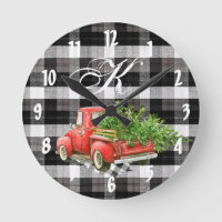 Relógio de Parede Personalizado XMAS Caminhão Baff