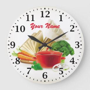 Relógio de Parede Personalizável da Cozinha do coz