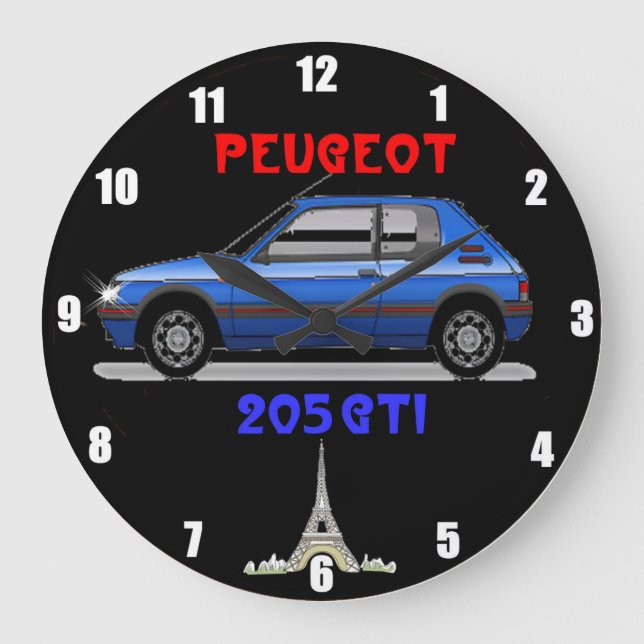 Relógio de Parede Peugeot 205 (Frente)