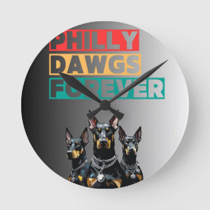 Relógio de Parede Philly Dawgs Forever – Orgulho d