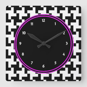 Relógio de Parede Pied de Poule