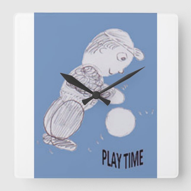 Relógio de Parede Playtime Square (Frente)