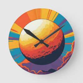 Relógio de Parede Pôr do Sol Celestial