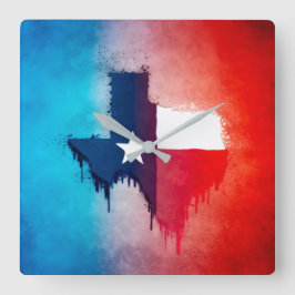 Relógio de Parede Quadrada de Drives de Cor do Sím