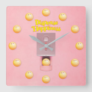 Relógio de Parede Quadrada do Dispenser Gumball A
