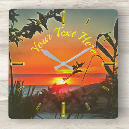 Relógio de Parede Quadrado de El Rio 2009