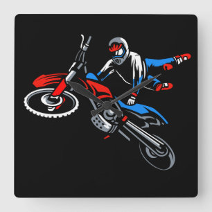 Relógio de Parede Quadrado de Moto