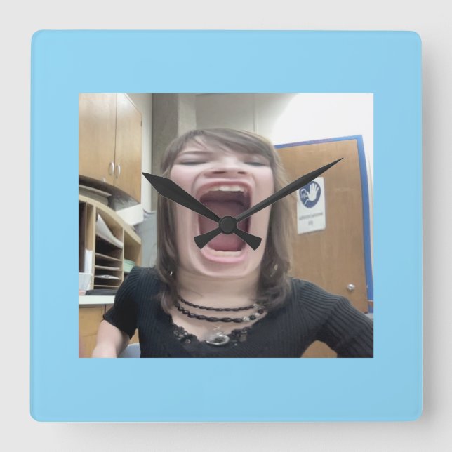 Relógio de Parede, Quadro de Madeira Natural Arred (Frente)