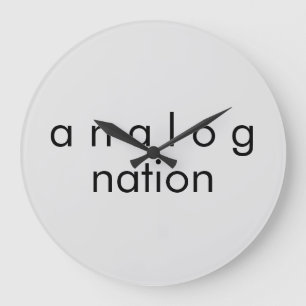Relógio de Parede Quartz Gray da Analog Nation Aud
