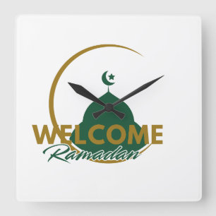 Relógio de Parede Ramadan Bem-vindo – Crescente da