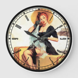 Relógio de Parede Rapariga Pin-Up