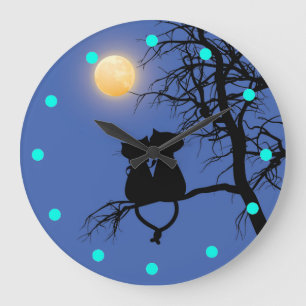 Relógio de Parede Redonda de Dois Amantes