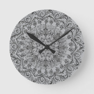 Relógio de Parede Redondo com Elegante Padrão Mand