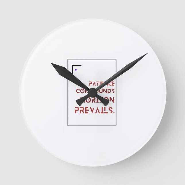 Relógio de Parede Redondo Patience Compounds para  (Frente)
