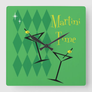 Relógio de Parede Retro Martini