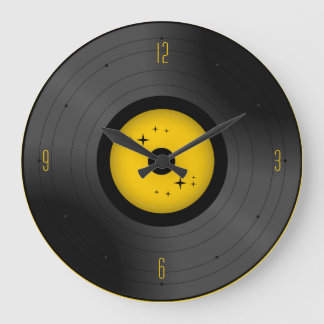 Relógio de Parede Retro-Vinil (Qualquer Cor)