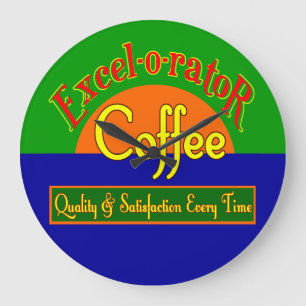 Relógio de Parede Retroativa do Café do Excel-o-ra