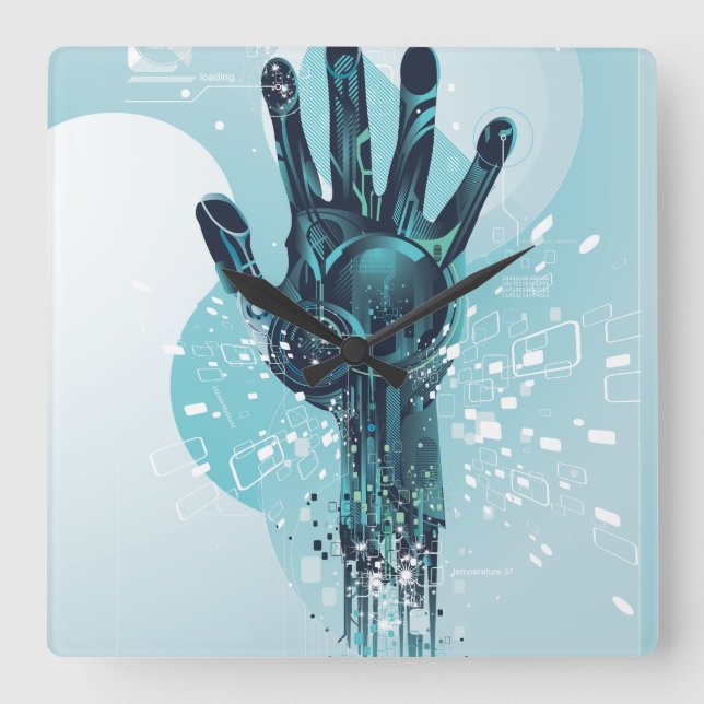 Relógio de Parede Robô (Frente)