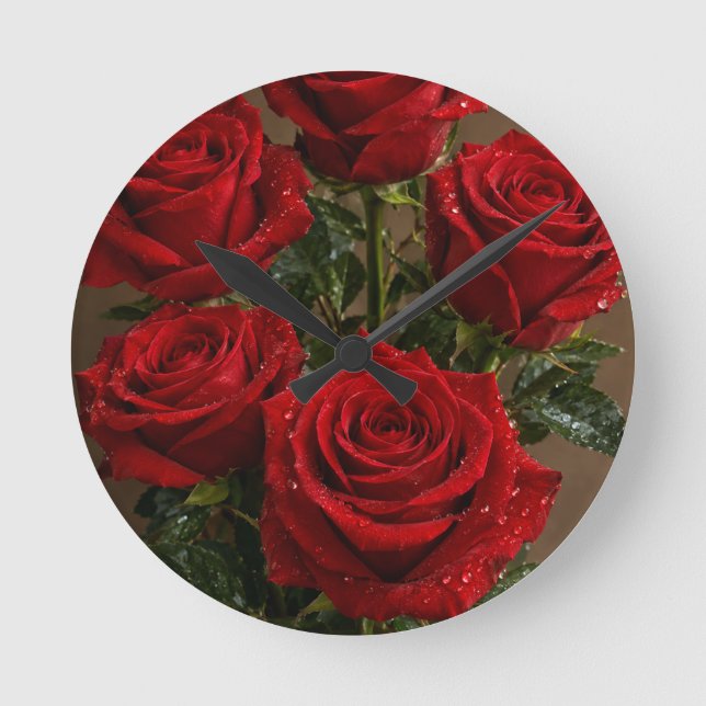 Relógio de Parede Rosas (Frente)