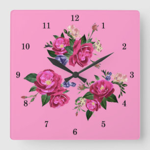 Relógio de Parede Rosas Lindas