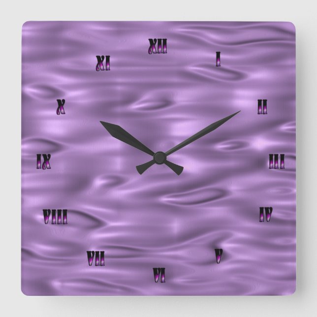 Relógio de Parede Roxo (Frente)