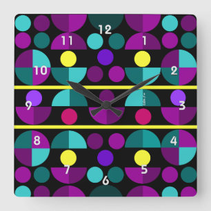 Relógio de Parede Semi Círculos