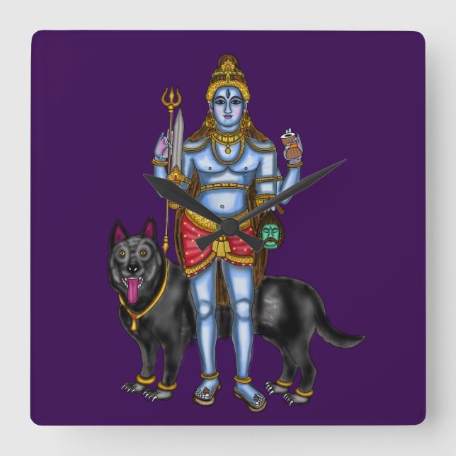Relógio de Parede Senhor Bhairava (Frente)