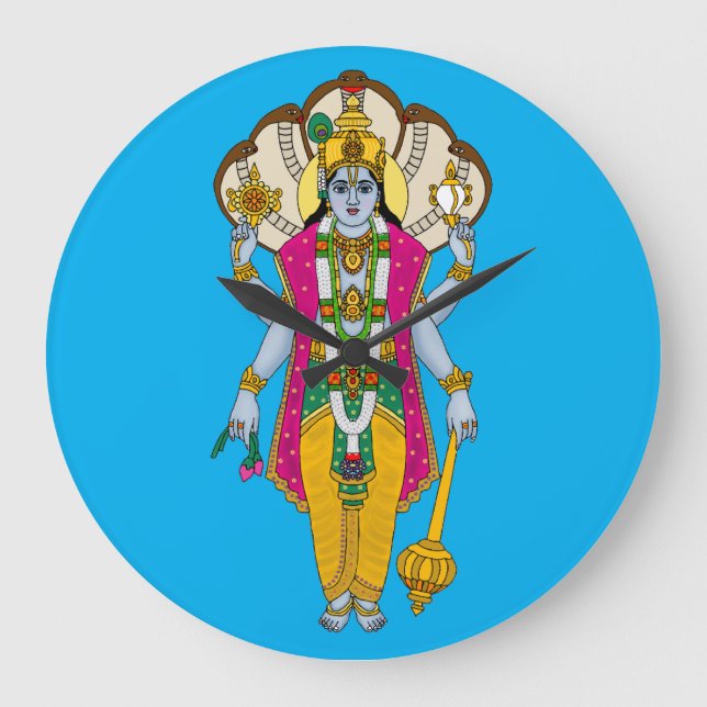 Relógio de Parede Senhor Vishnu (Frente)