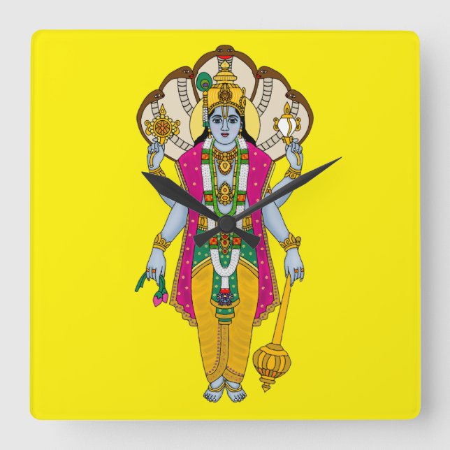 Relógio de Parede Senhor Vishnu (Frente)