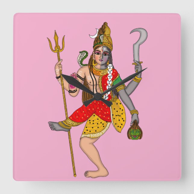 Relógio de Parede Shiva Kali (Frente)