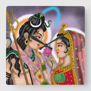 Relógio de Parede Shiva Parvati