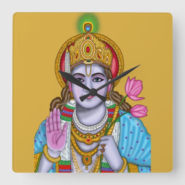 Relógio de Parede Shree Krishna (Frente)