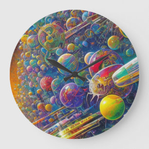 relógio de parede Space Race