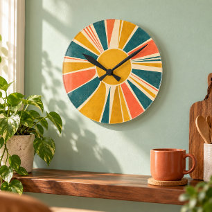 Relógio de Parede Sunburst Hour