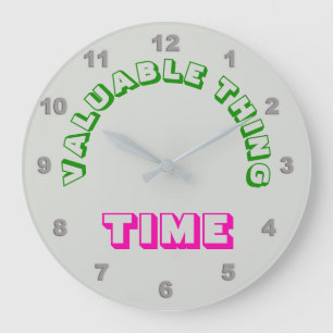 Relógio de Parede "Tempo" valioso
