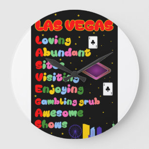 Relógio de Parede Torista de Las Vegas