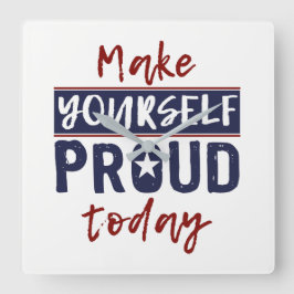 Relógio de parede "Torne-se Orgulhoso"